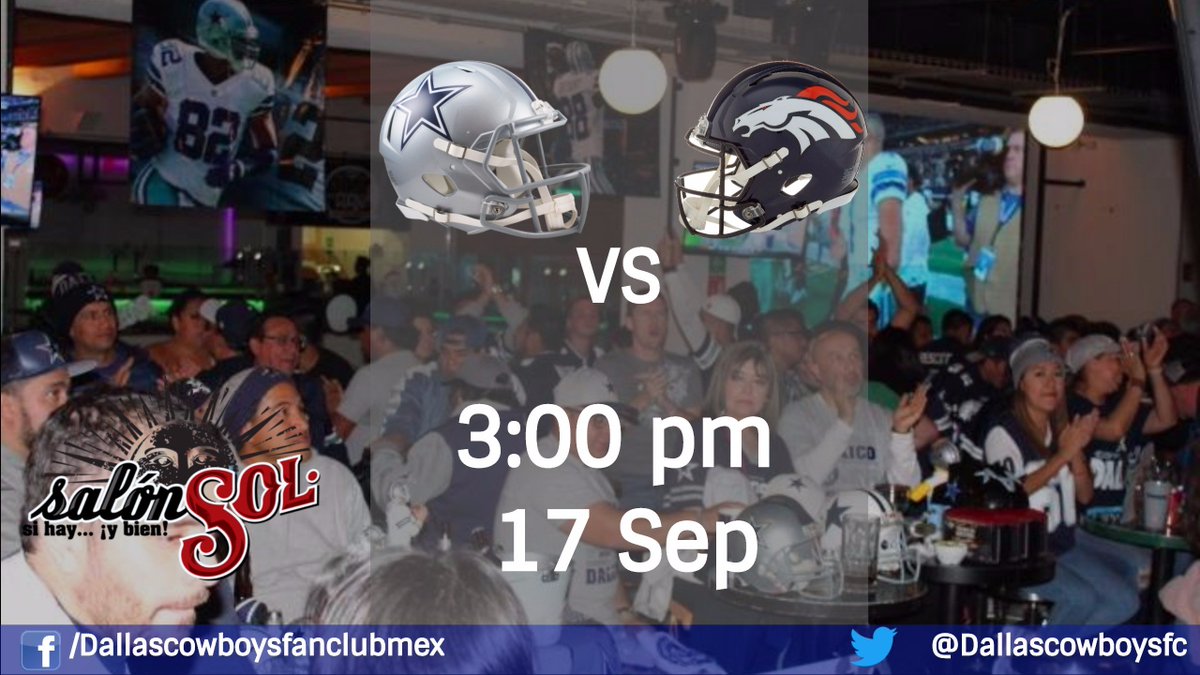 dallascowboysfc's tweet photo. Invitados todos los Fans de los Cowboys en la CDMX al partido de la 2da semana en @salonsol_mx Domingo 17 de Sep, 3:00 PM
#DallasCowboys 🏈 https://t.co/jWdrXcgK3X
