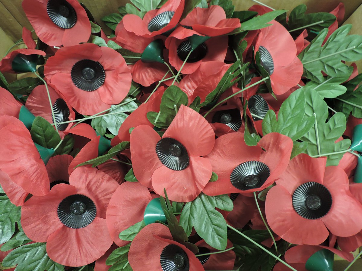 Staff and cadets supporting the Poppy Appeal tonight filling boxes!