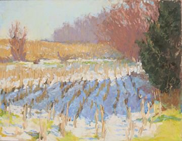 StrockWasson's tweet photo. Spring Snow Melt 16x20 pastel 
Selected for 45th Pastel Society of America exhibition at the National Arts Club https://t.co/6o48GeOPoV