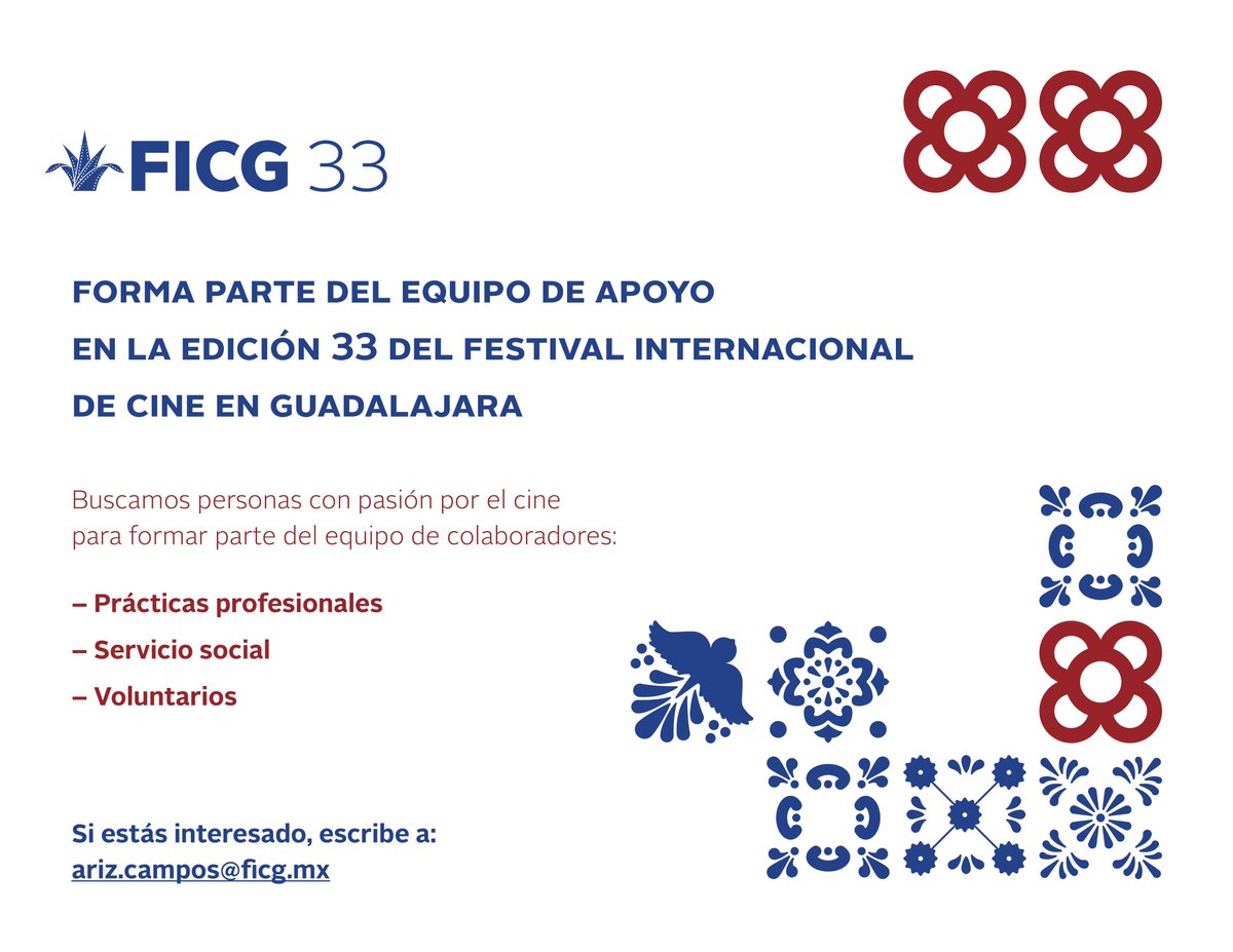 FICGoficial's tweet photo. ¿Ya viste! escríbenos y forma parte del Festival Internacional de Cine en Guadalajara. https://t.co/eLYBXMxkyM