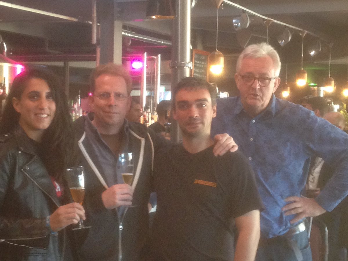 Simonggggg's tweet image. So great to have Yvan De Baets, Marta and Tim visiting my brewery! Good old memories from @BrasserieSenne See you tomorrow at the festival!