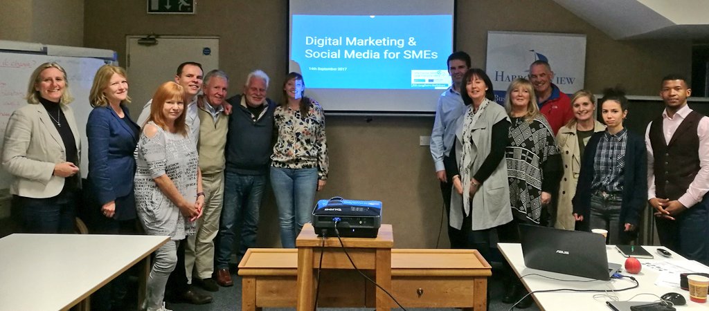 EoinKCostello's tweet image. A great group for our first workshop of the autumn @leo_dlr #DigitalMarketing & #socialmedia program in @HarbourView_DLR #DunLaoghaire