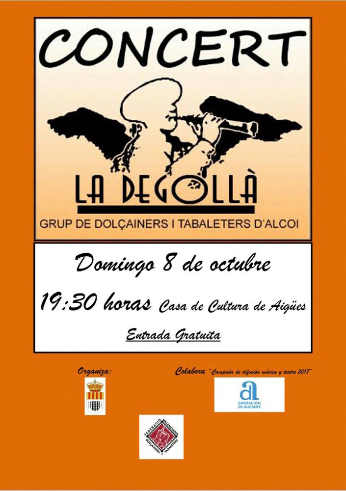 El pròxim 8 d'octubre estarem a Aigües. Vos esperem!!