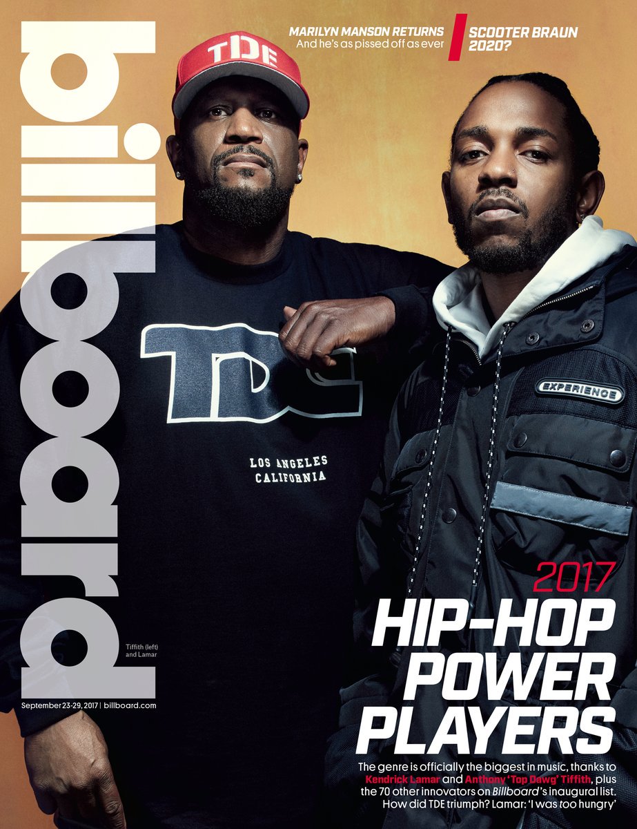 Interscope's tweet photo. .@kendricklamar &amp; @dangerookipawaa cover @billboard to celebrate the rise of @TopDawgEnt https://t.co/juP40IvU4k https://t.co/vC4EhXx0Iw