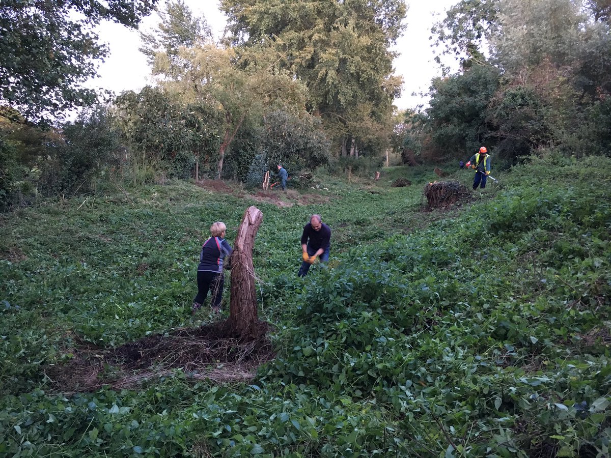 The Thursday night team has given the canal channel at Kempsford Manor a tidy up, ready for Saturday's Church Fete.