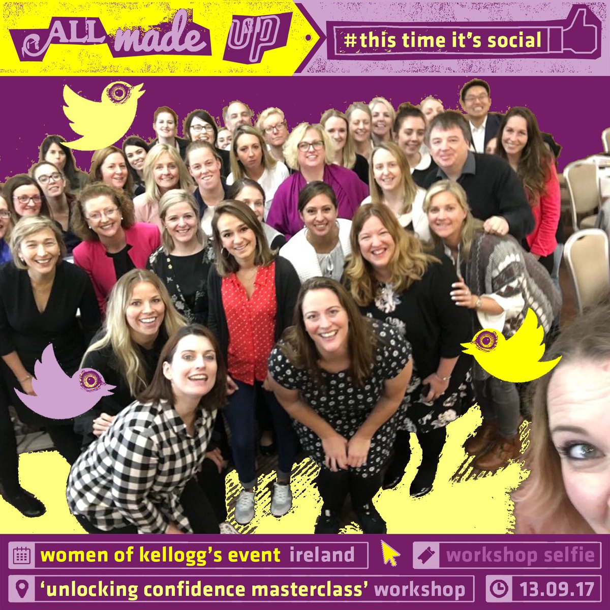 We had a great time at the @KelloggsUK #WomenOfKellogg's event in #Dublin yesterday sharing some confidence tips using #Improv and #comedy