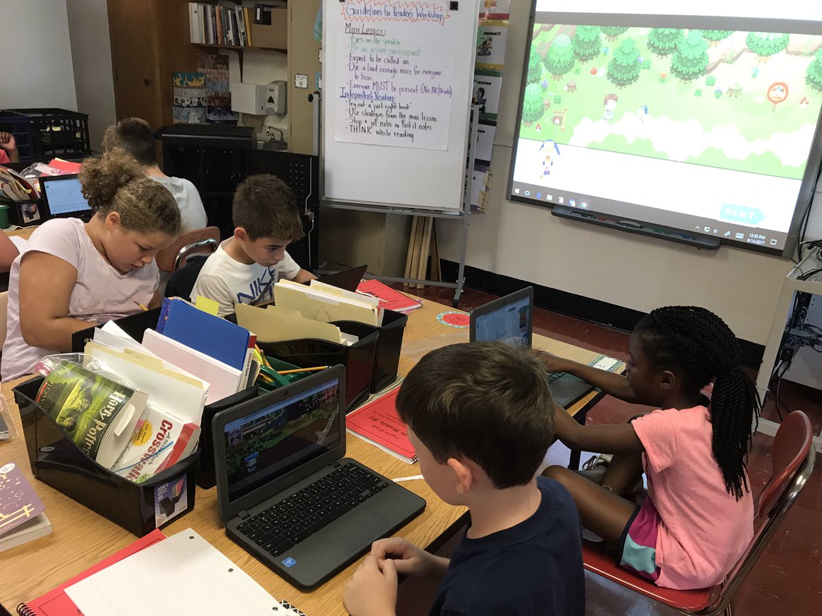 4th graders @Forest_WCSD are using @ProdigyGame to strengthen their math skills #mathisfun #mathematiciansatwork