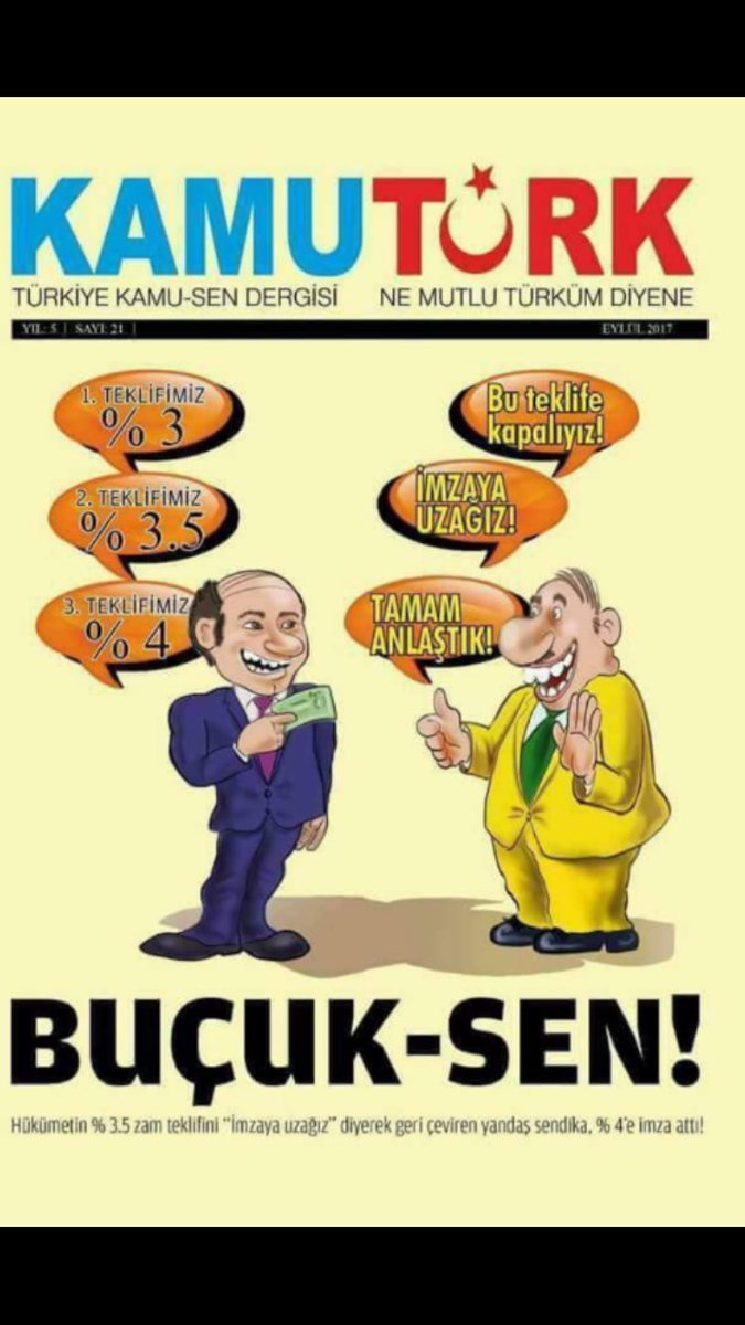 Kamu Çalışanı Buçuk-Sen'e mahkum değildir !