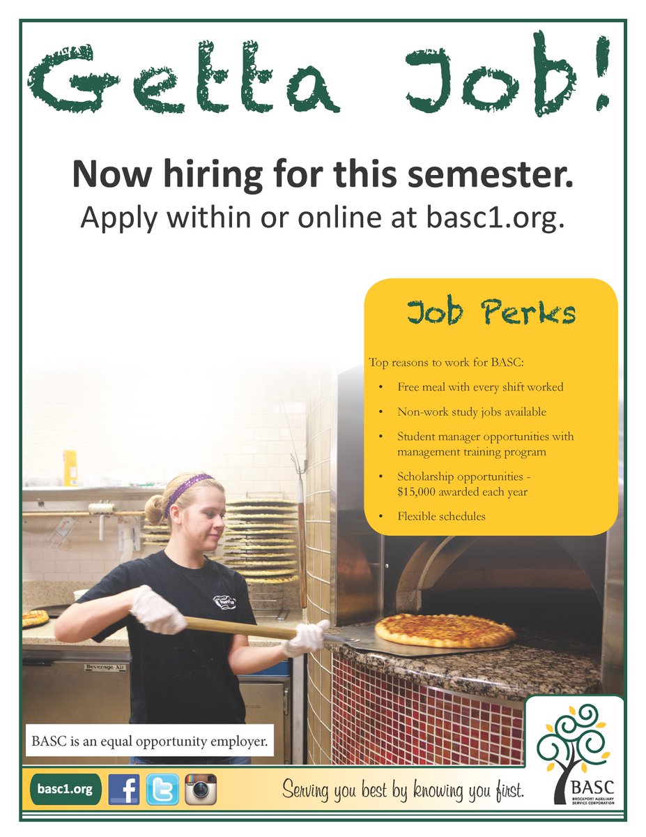 BportBASC's tweet photo. Need a job? Brockway, Harrison, Conferences &amp; Events, &amp; Marketing are hiring! #BASC #BportSocial #GettaJob https://t.co/lD0oC1vqRd