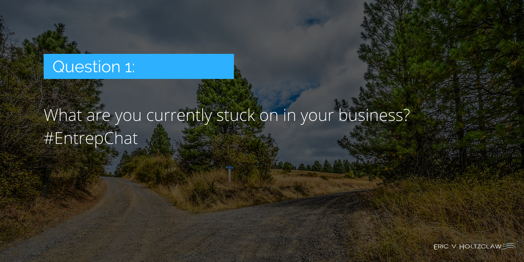 eholtzclaw's tweet image. Q1: What are you currently stuck on in your #business?
#EntrepChat