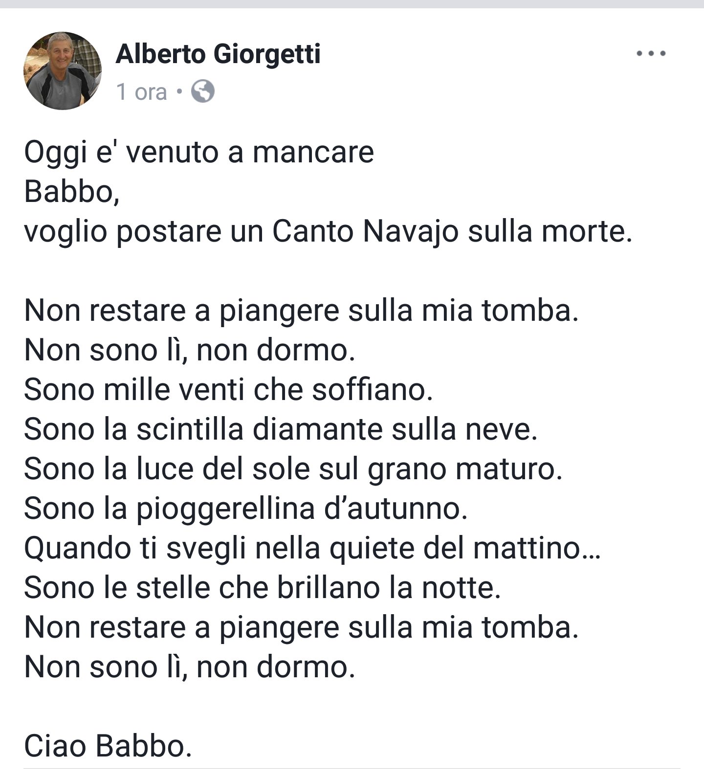 Sonia Giorgetti Ciao Nonno Nillo