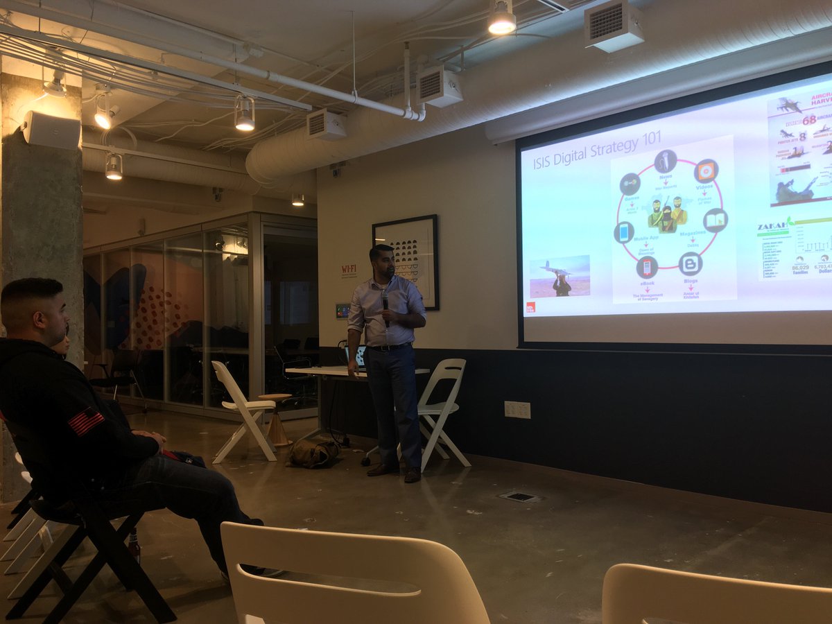 BC_Ventures's tweet photo. @DCstartupweek @zackchristenson Closing out the day with @tweetclarita and @zamandigital talking combating violent extremism online. #CVE https://t.co/rcvdJJ25HZ