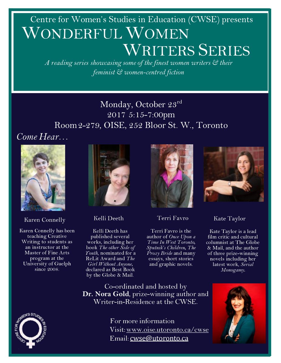 CWSEoise's tweet photo. Join us on Oct23 for another Wonderful Women Writers Series!
More info: https://t.co/Wk7XpghjyM #womenwriters #books #wonderfulwomenseries📘💪 https://t.co/wHZk3gHw4f