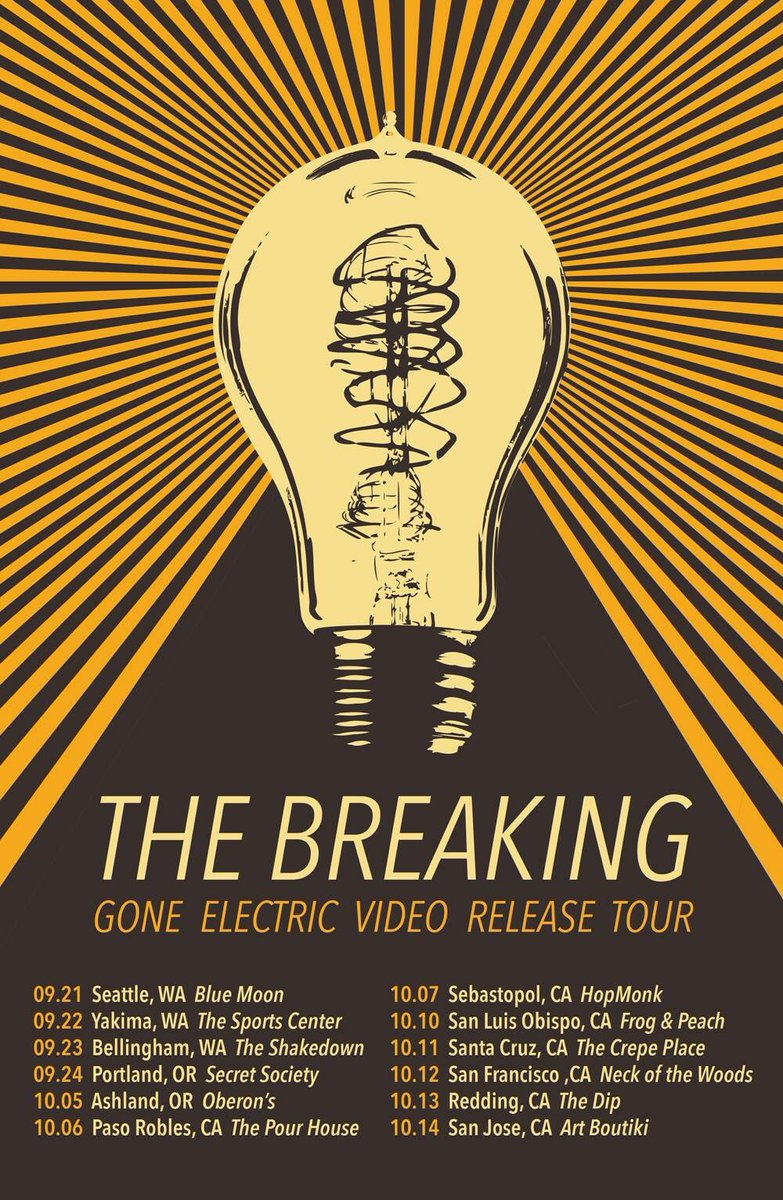 gwythaintsband's tweet photo. The best #tour we've ever booked, celebrating the best #art we've ever made! #GoneElectric video release tour kicks off next week. Come. https://t.co/Uyms471yM5