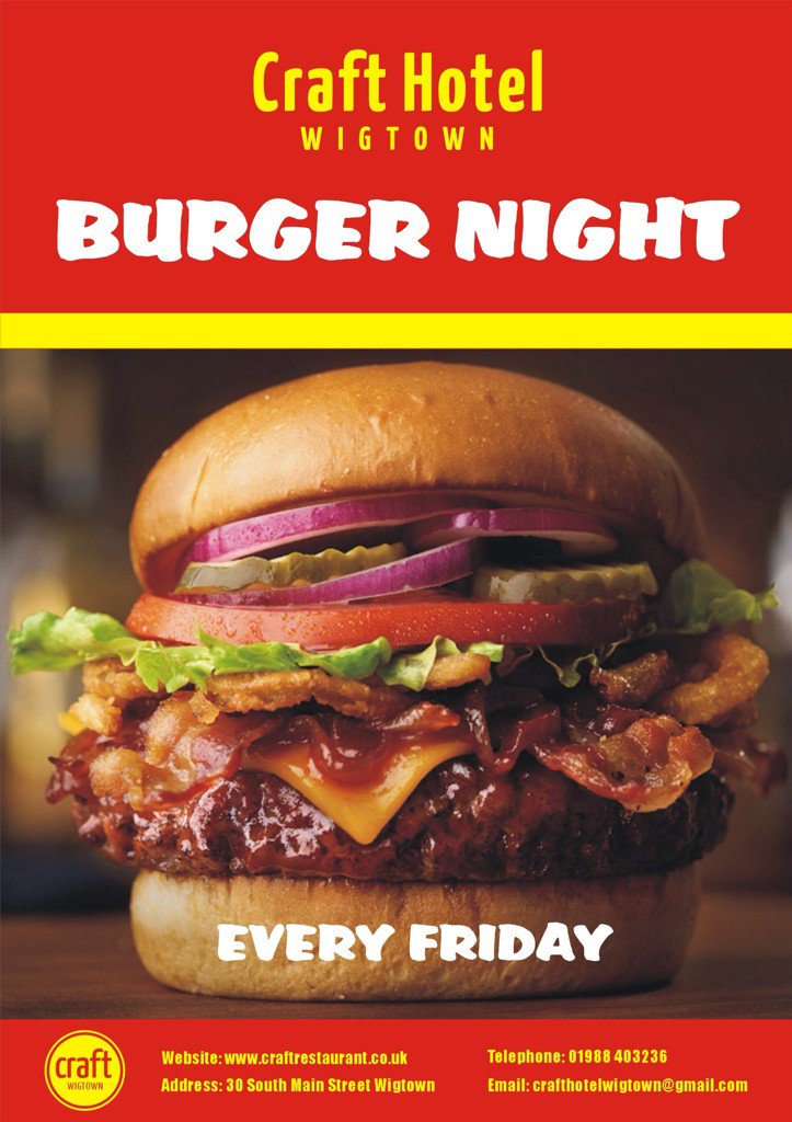 CraftHotel4's tweet photo. Friday brings us #burgernight #homemade #burgers #Wigtown #Scotland https://t.co/mF7zfJVc1W