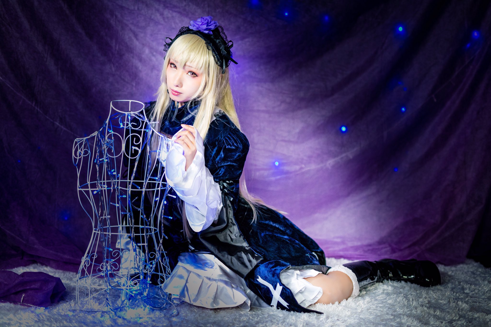 BlueRose製　ローゼンメイデン　水銀燈衣装　女性Mサイズ BlueRose製 ローゼンメイデン 水銀燈衣装 女性Mサイズ