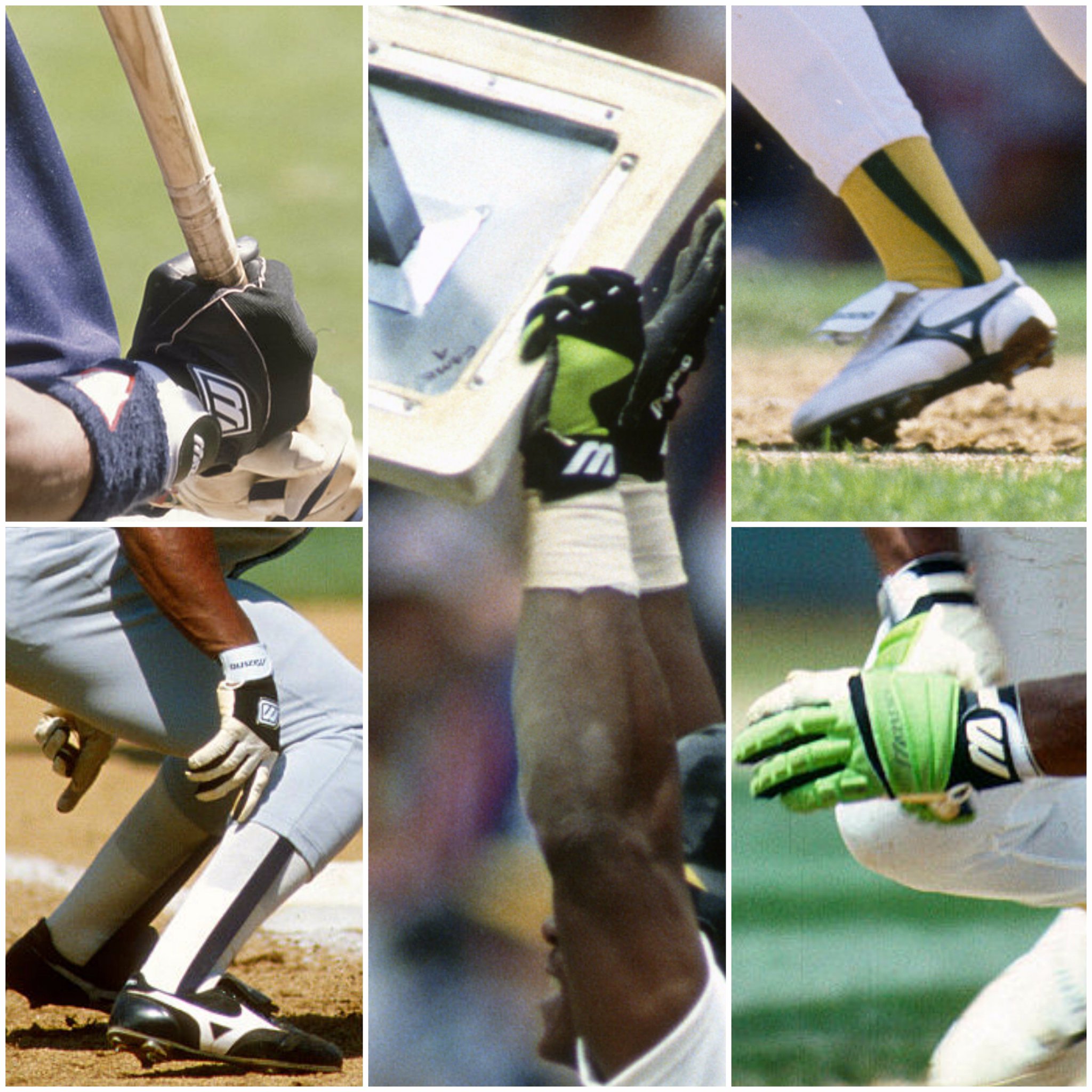 rickey henderson mizuno batting gloves