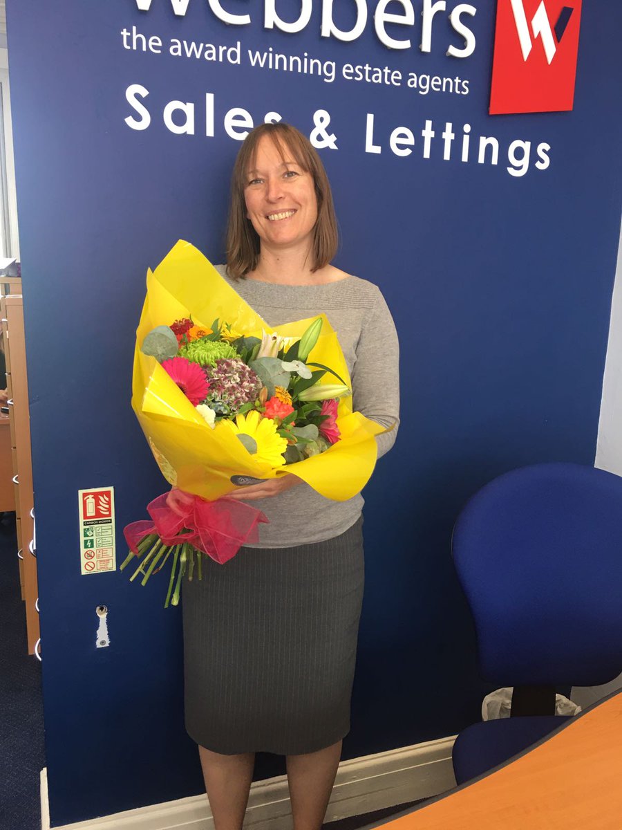 Some beautiful flowers delivered to the office today from happy vendors after a difficult sale #happyclient  #webbers #customerservice