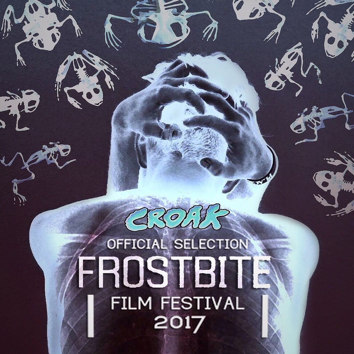 croakshortfilm's tweet photo. "CROAK" is an Official Selection at the Frostbite Film Festival! #CROAK #shortfilm #frogs #toads #TOADallycool #horror #CalamityEffects https://t.co/RRe1APPFLM