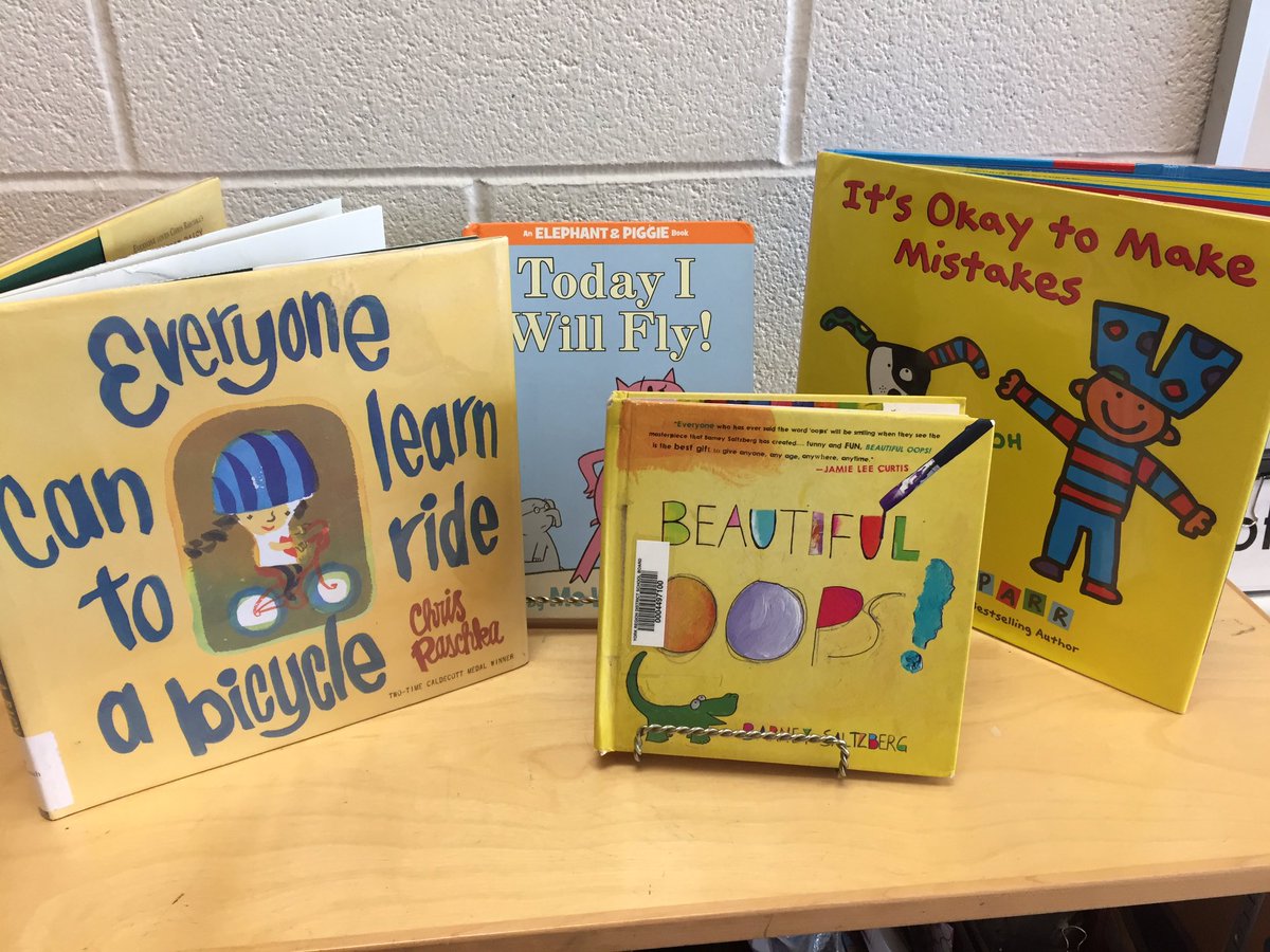 kinderlaw's tweet photo. Some of our read alouds this week focusing on #growthmindset #icandoit #nevergiveup #itsokaytomakemistakes https://t.co/hJELlTNxrL