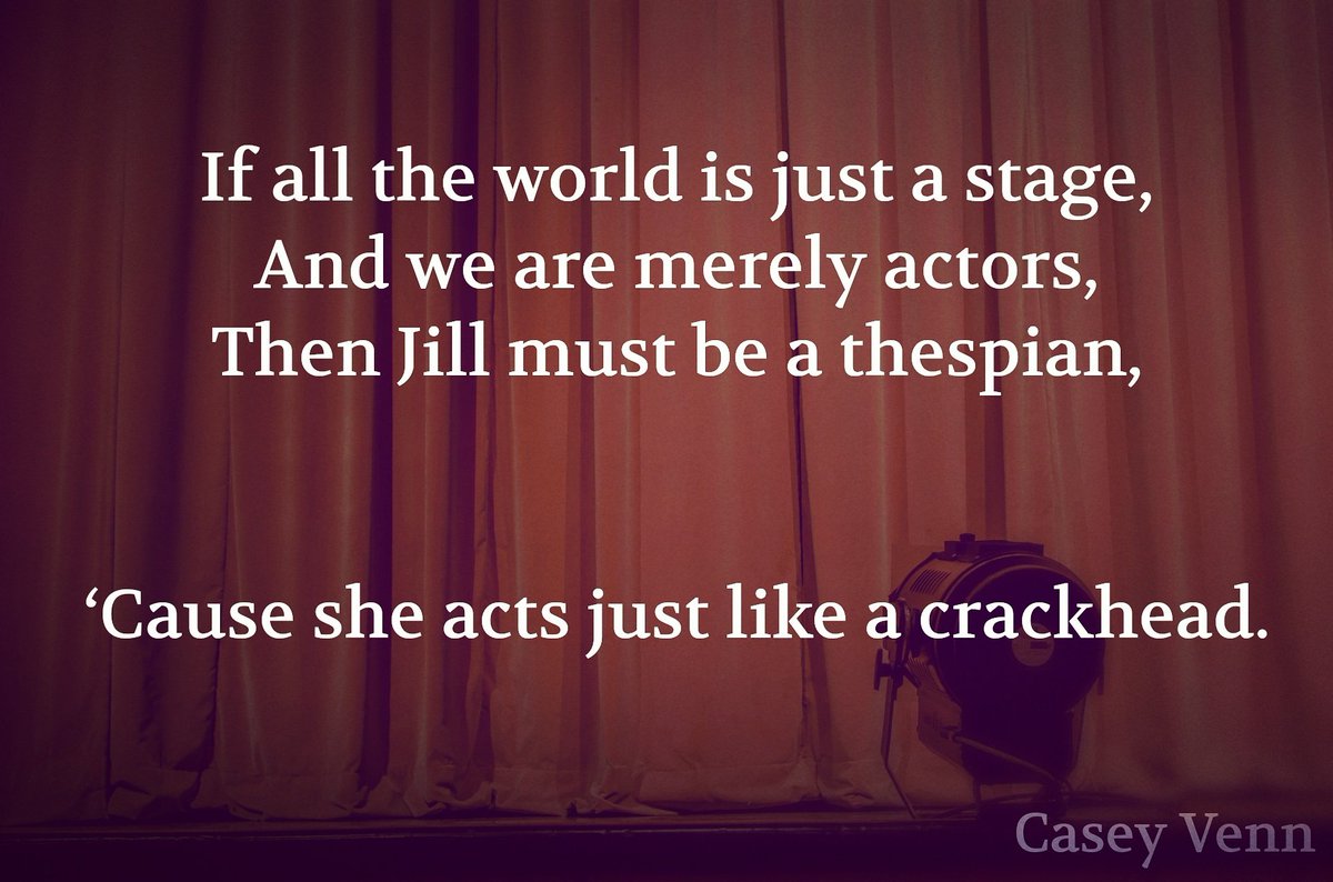CaseyVenn's tweet photo. #oddpoetry #poetry #theatre #comedy https://t.co/vjkPJYyW4l