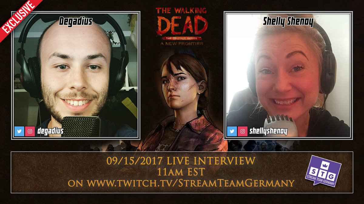 shellyshenoy's tweet photo. #TWDG Peeps! Twitch intrview tomoro Fri 9/15 11AM EST. We'll answer ur questions live! #thewalkingdead #twdgs3 β οΈπ₯β€οΈ https://t.co/ET4SUjZpg0 https://t.co/Fg7HMhRnng