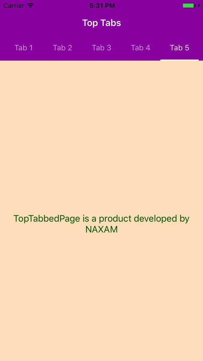 NAXAMCO's tweet photo. TopTabbedPage - A Xamarin.Forms control
https://t.co/TaV7F4H76R
#toptabbedpage #xamarin #naxam #xamarinforms https://t.co/46tbsBvOWO