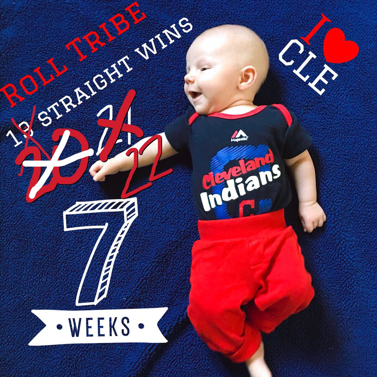 jessi_compton's tweet photo. Jax is loving life ⚾️❤️⚾️ #Windians #ClevelandIndians #RollTribe https://t.co/pTWhE33X11
