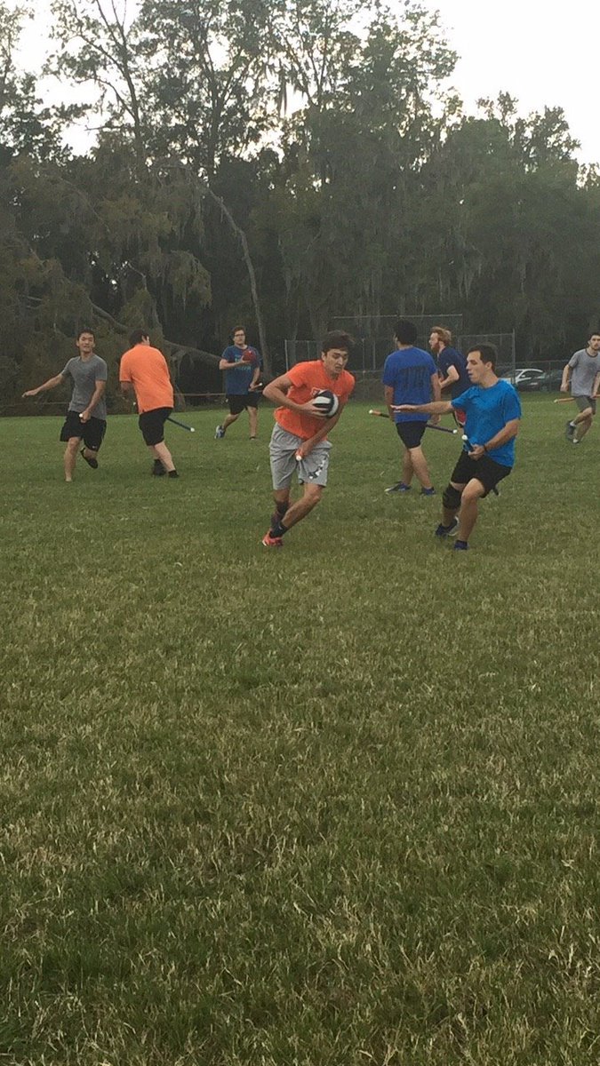 UFQuidditch's tweet photo. Had a great Practice tonight!! Gonna be putting the work in on Sunday! #GoGators https://t.co/9lEes2aG3r