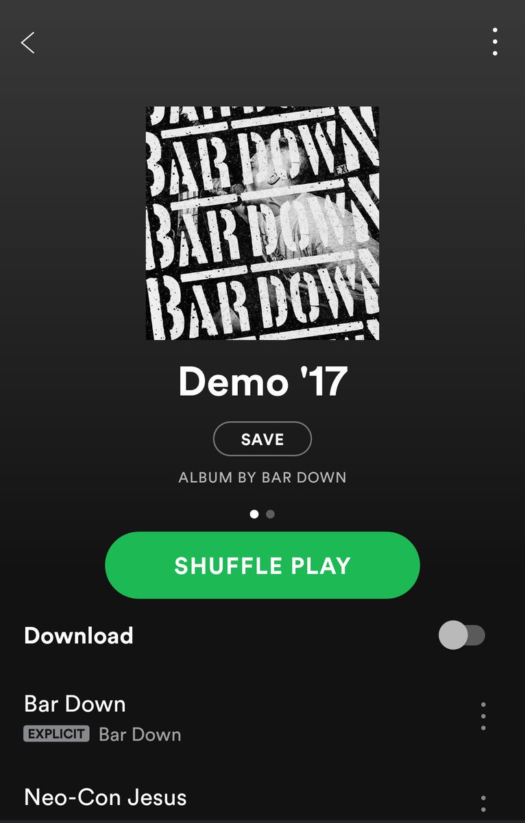 BARDOWN_HC519's tweet image. Spin Demo '17 on Spotify. 

Hit this with a RT so we can get that sweet sweet Streaming Skrilla💰💵💸 

open.spotify.com/album/3FAkLAEO…