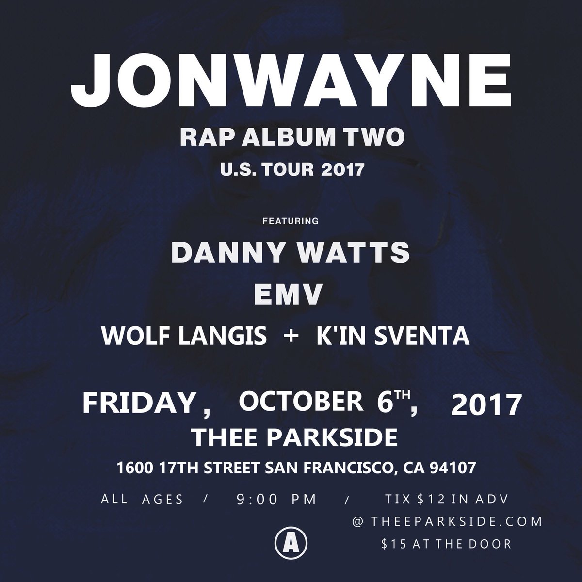WolfLangis's tweet photo. #Jonwayne #rapalbumtwo #tour with #dannywatts and #emv hits #sanfrancisco Friday Oct 6th !
This show has me and K'in Sventa of #trueindigo https://t.co/n9IsOzhk6w