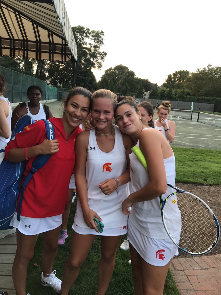 sha_tennis's tweet photo. Very proud of our own Annie Serkes for putting up a great fight today ! SHA loses to SA 3-4 today. Keeping our heads high!! ❤️💛 https://t.co/pE9XYLNeqU