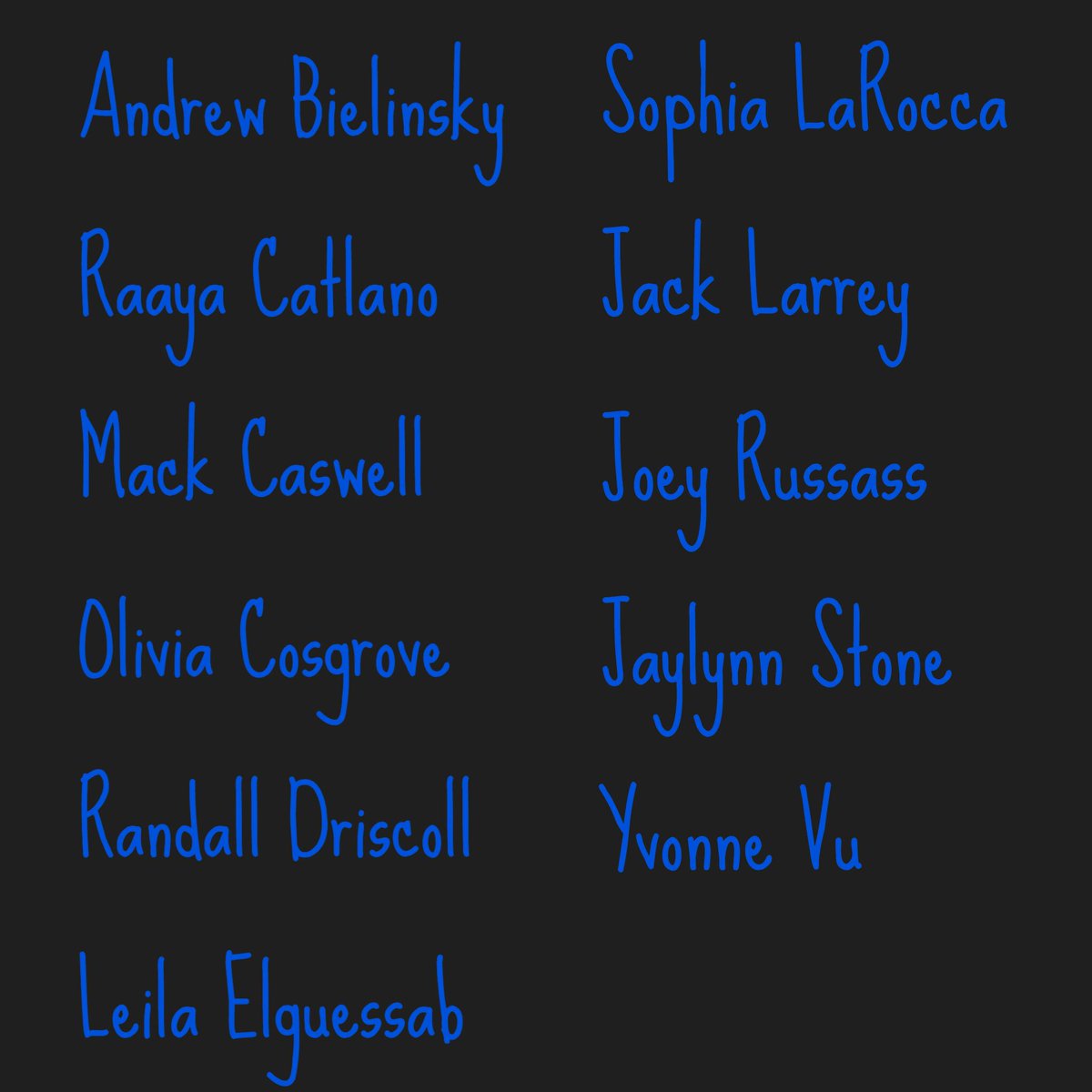 Thanks to all who auditioned! Callbacks are Thurs, Sept. 21st in the choir room <a href="/2/">A 2-loop</a>:00. Please let us know if you cannot attend.