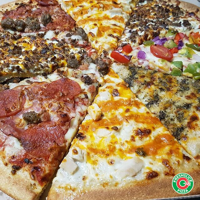 pizzafreshslice's tweet photo. If you can't decide, then go with our great 8 slices deal from the warmer. https://t.co/wt2lkuT5Sr