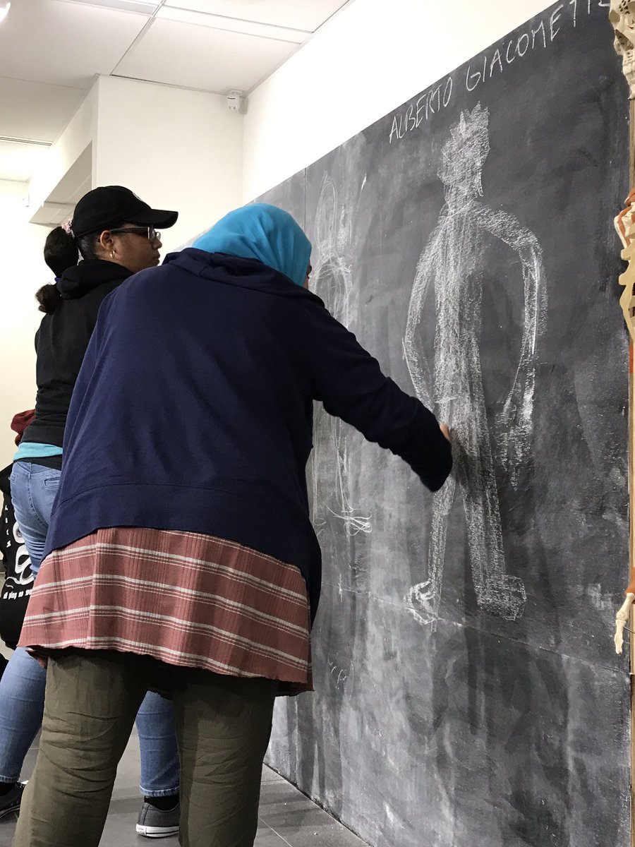 HudsonCCC's tweet photo. Student participate w/Artist Said Bouftass in the Art & Anatomy Figure Drawing Workshop @ntphudsoncounty @dineenhullgallery #hcccfall2017 https://t.co/iOEEiMt6tb
