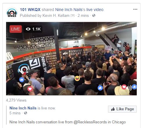 Q101Chicago's tweet photo. Watch the @nineinchnails live stream @RecklessRecords #ninreckless https://t.co/vYZ6o07v1O https://t.co/Iu0I1lJBvX