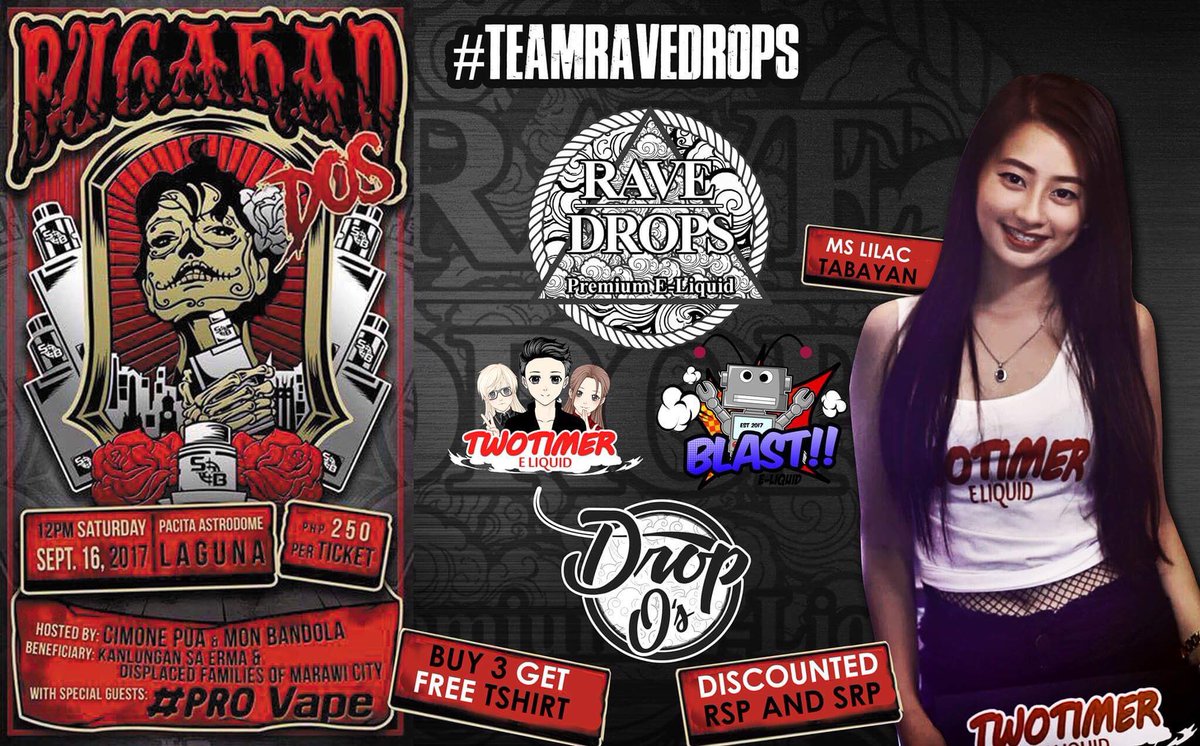 Ajmonzon's tweet photo. Kitakits Laguna! :) #TeamRD #Ravedrops #BlastELiquid #DropO's #TwoTimerELiquid #LilacTayaban #VapeEvent #VapeLife #vapenation #VapeCommunity https://t.co/n2YGfzsLXL
