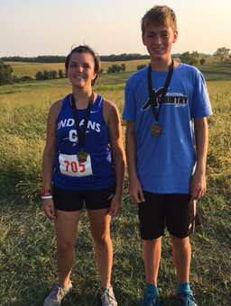 Congrats to Heaven Lamorie and Nick Steele, your C Team champs at Platte County Invitational!