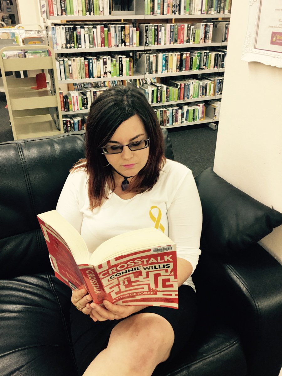 BHCityLibrary's tweet photo. Staff didn't need much encouragement to stop and read yesterday for #Australianreadinghour. Make your date with a book now! #brbreading https://t.co/kNpdOTsDim