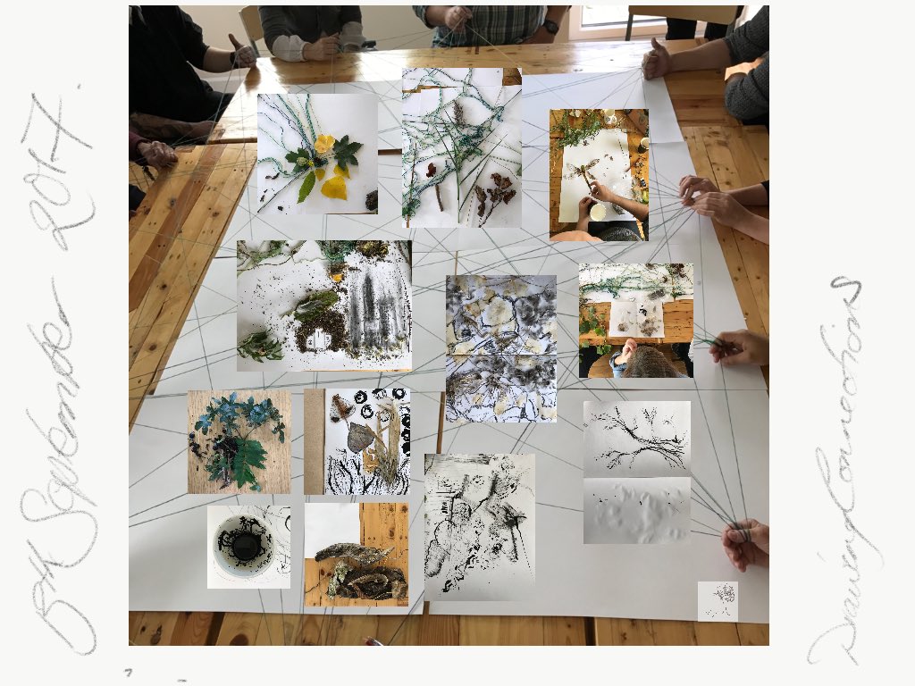 Just amazing what can be achieved with 12 people, aged between 32 &amp; 82 in 3 hours! <a href="/DrawConnect/">DrawingConnections ...at the edges</a> <a href="/ace_national/">Arts Council England</a> #learningtogether