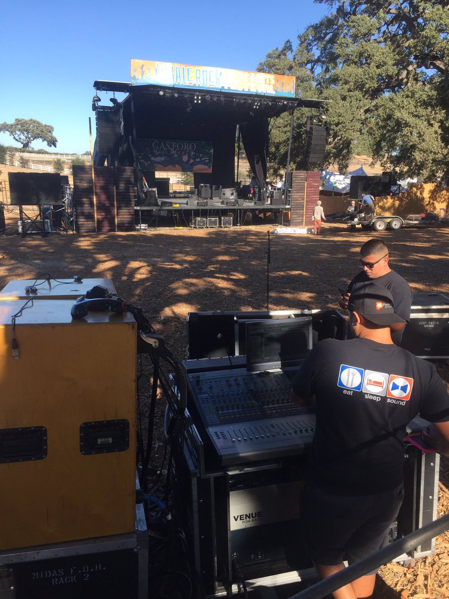 pacwestsound's tweet photo. All setup and ready to roll at #Whalerock         #pacificwestsound #adamson https://t.co/0rNGGSakiH