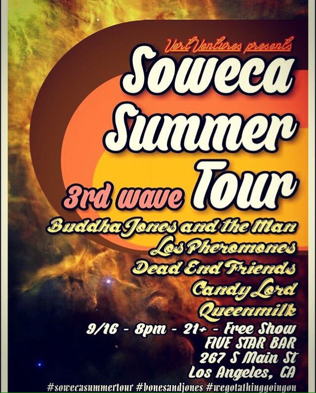 CandyLordMusic's tweet photo. #candylord #buddhajonesandtheman #deadendfriends # lospheromones #vertventures #fivestarbar #show #joerogan https://t.co/OTH4z9BUJH