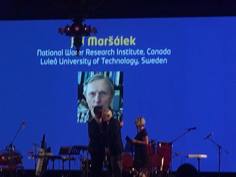 _DagNat's tweet photo. Our fantastic colleague Jiri Marsalek @ltunyheter got the Career Achievement Award by IWA JC Urban Drainage #icud2017 https://t.co/OV1c1NzNDB