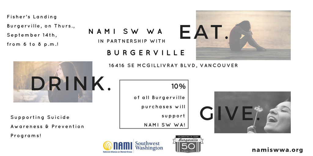 sweetpapayac's tweet photo. #dinnerisready for the family tonight at Fisher's Landing #Burgerville.10% of proceeds from 6 pm go to @NAMISWWA mental health programs. https://t.co/eegwWdYI5U