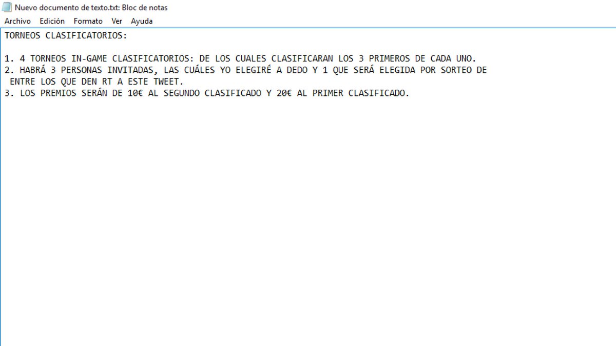 Cuando este tweet llegue a 250 RTs haré una copa con:
- 4 torneos clasificatorios de 100p
- Bracket Final de 16p
- PREMIOS: 1º-20€ | 2º-10€
