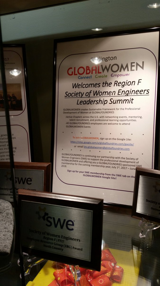 griffitles23's tweet photo. @GLOBALFOUNDRIES hosting @SWERegionF Leadership Summit. Welcome from @SWE_NCountry https://t.co/NADHOysgVu