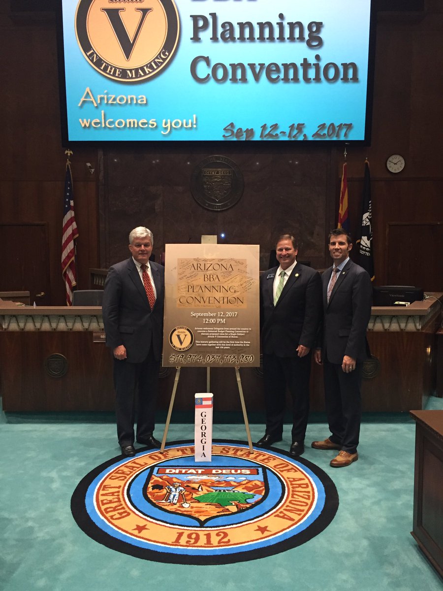 DFGLaw's tweet image. Made significant strides advancing the Article V movement at the Phoenix BBA Planning Convention today