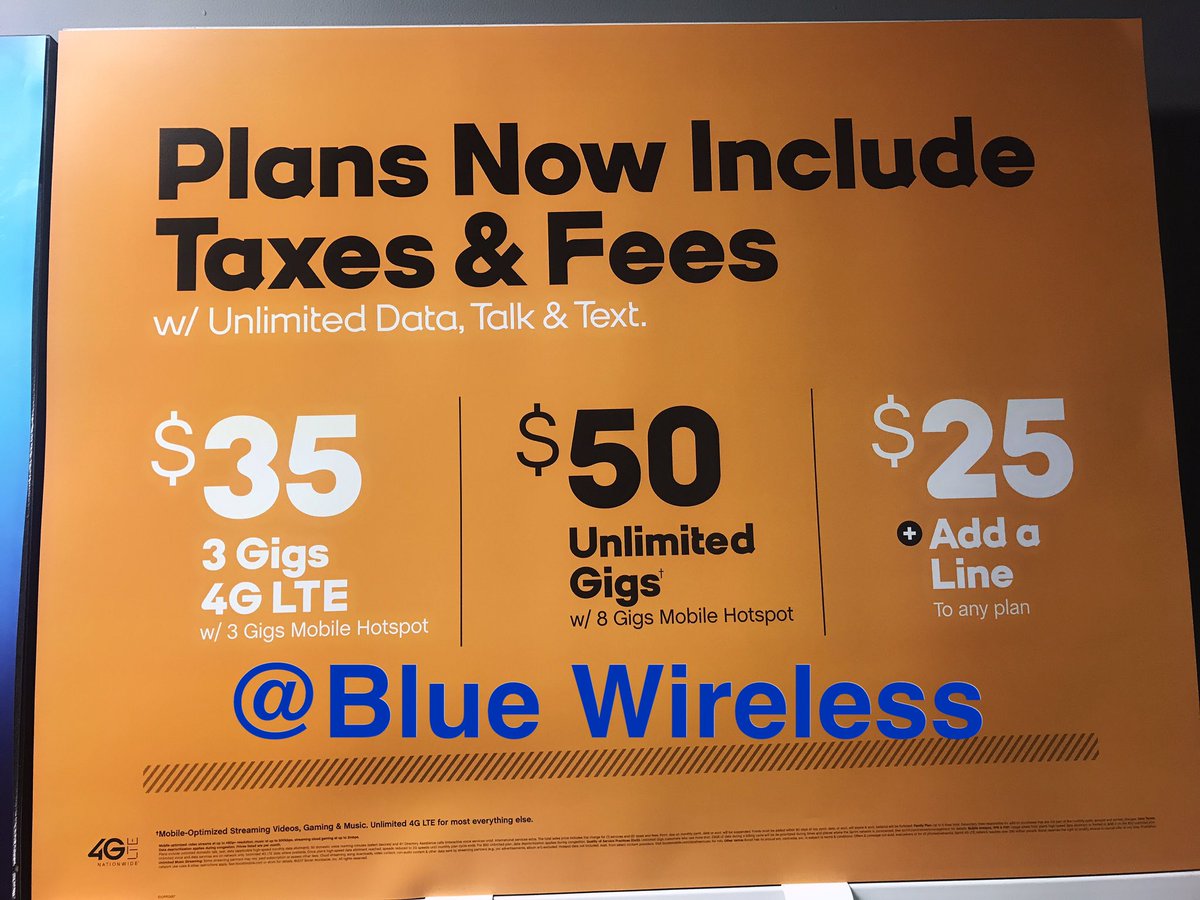 BlueWireless1's tweet image. The new plans Now Include Taxes &amp;amp; Fees @hyperlinkusa @luishyperlink @MattMcD76227033 @tonytwiters