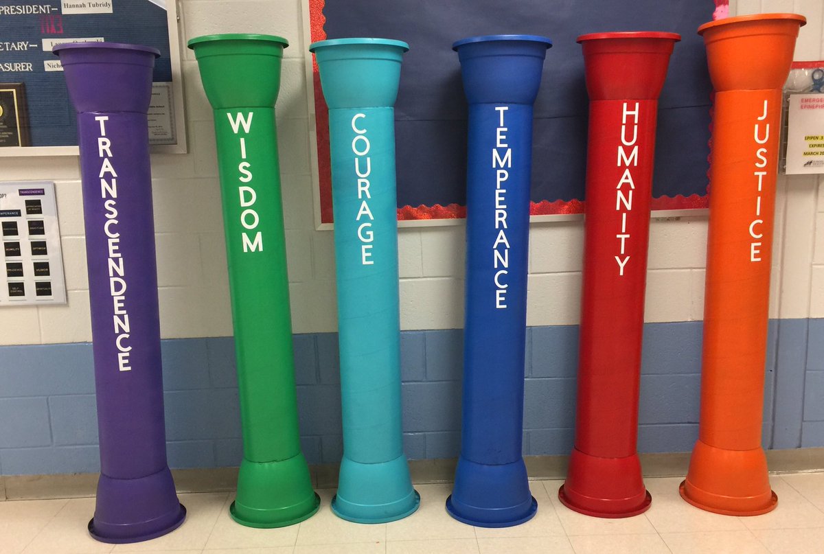 elizurb3's tweet photo. #characterday2017 was 👍🏻! BCMS 8th grade Peer Leaders engaged in conversations & activities with our 6th gr. who signed character pillars https://t.co/wULov4rKda