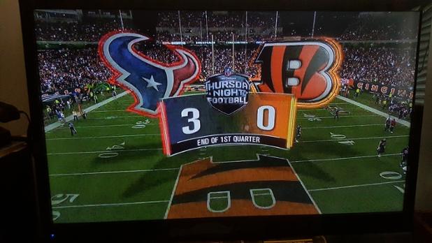 KeyLements's tweet image. Wow! Is this a record # of #VirtualGraphics in a Qtr? #Elias? #StatsInc? Gr8t Stuff #NBCSports @NFLNetwork #HOUvCIN